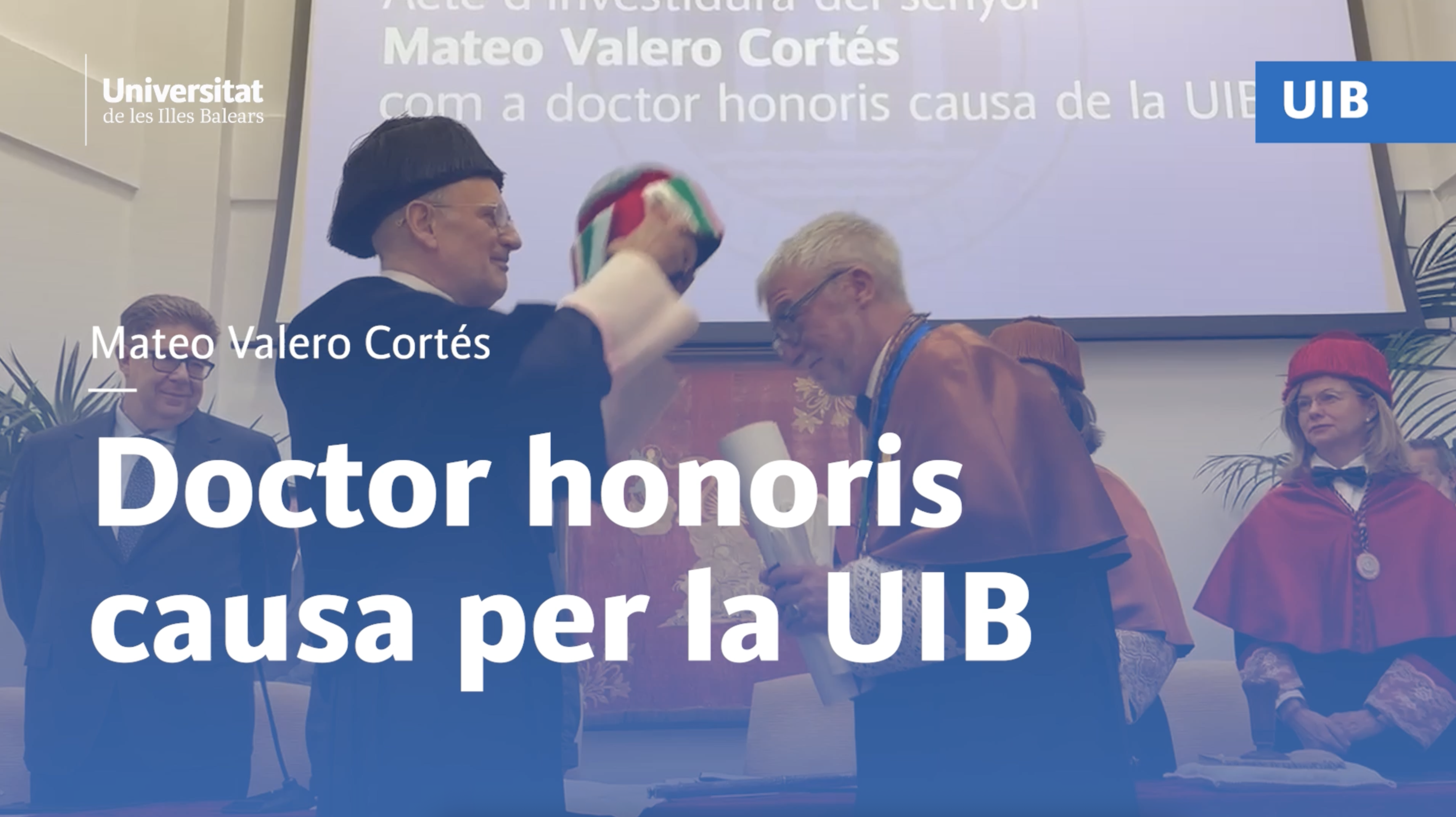 Mateo Valero Cortés, honorary doctor of UIB